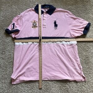 Polo Ralph Lauren Polo Shirt Men's 3xB Fit Pink Big Pony Crest Logo Horse